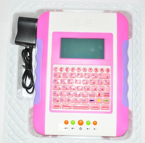 Обучающий планшет, с цветным экраном, розовый  